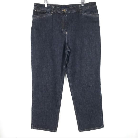 Jones New York Tapered Leg Jeans Size 16 Blue - Picture 1 of 8